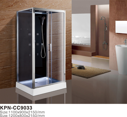 Kamar mandi dengan baki akrilik putih 1100*800*2150cm aluminium silika